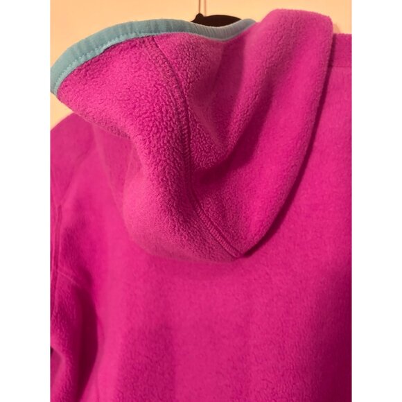 L.L.Bean GIRLS Fleece Jacket With Hood‎ & Zip Pockets Girls Size 18 Juniors - Picture 7 of 10